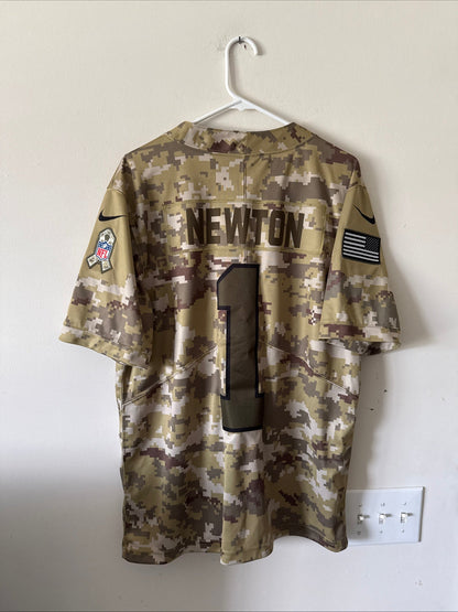 Men's Nike Cam Newton 1 Carolina Panthers Salute to Service Limited Jersey Sz L - Kyle’s Football Cards