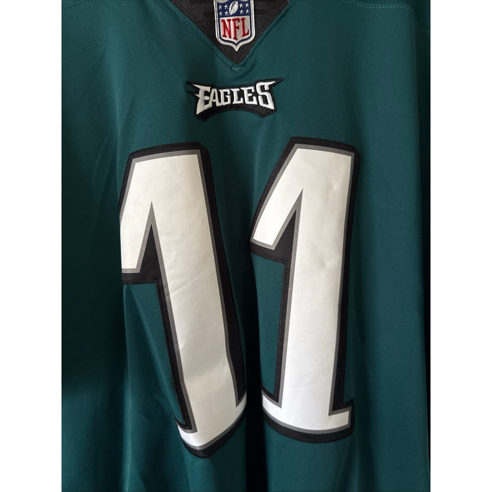 Men’s Nike Carson Wentz 11 Philadelphia Eagles Vapor Limited Jersey Sz XL Green - Kyle’s Football Cards