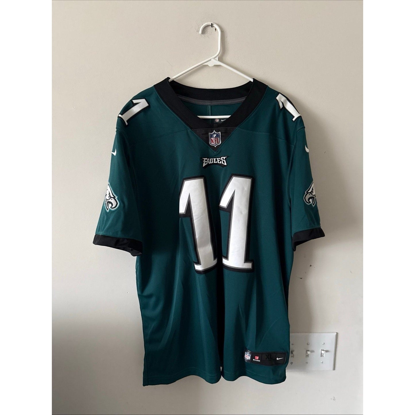 Men’s Nike Carson Wentz 11 Philadelphia Eagles Vapor Limited Jersey Sz XL Green - Kyle’s Football Cards