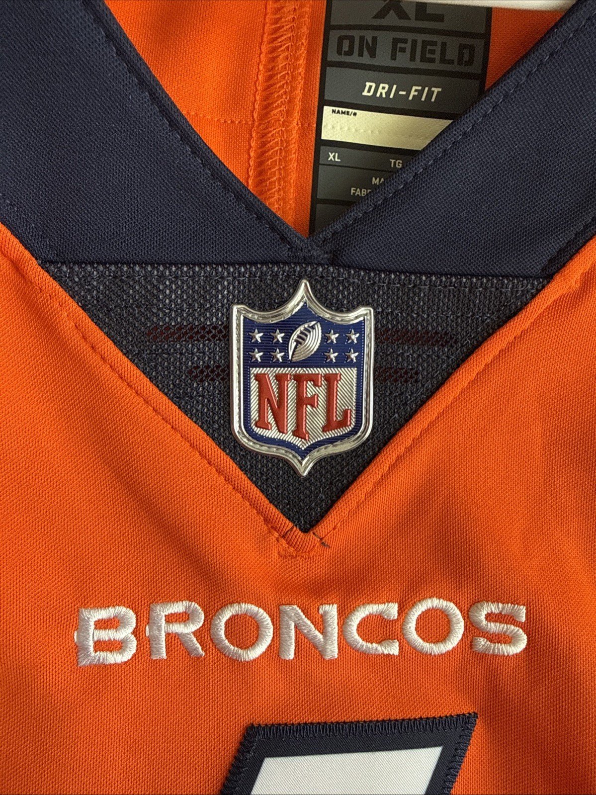 Men’s Nike Case Keenum 4 Denver Broncos Vapor Lmtd Jersey Sz XL - Orange RARE - Kyle’s Football Cards