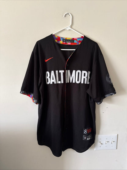 Men's Nike Cedric Mullins 31 Baltimore Orioles City Connect Jersey Sz XL - RARE - Kyle’s Football Cards