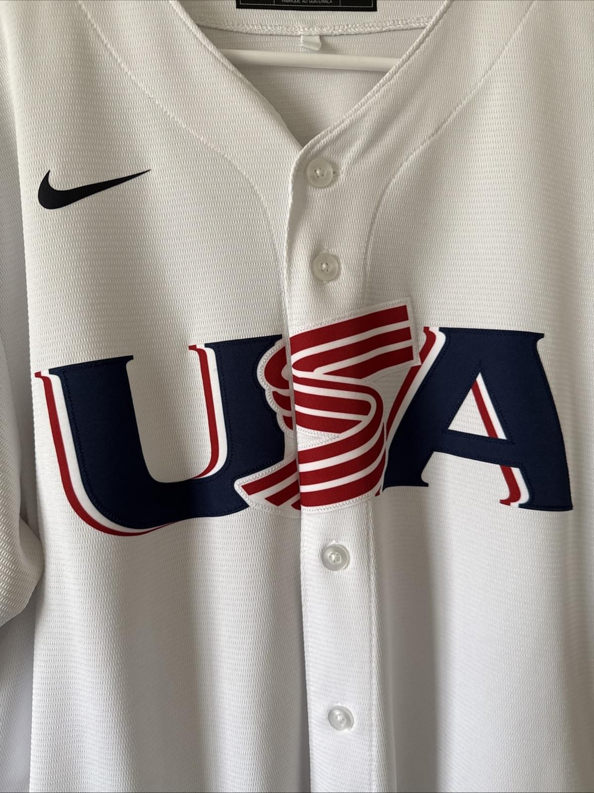 Men’s Nike Cedric Mullins #31 Team USA WBC Home Baseball Jersey Sz XL - RARE - Kyle’s Football Cards