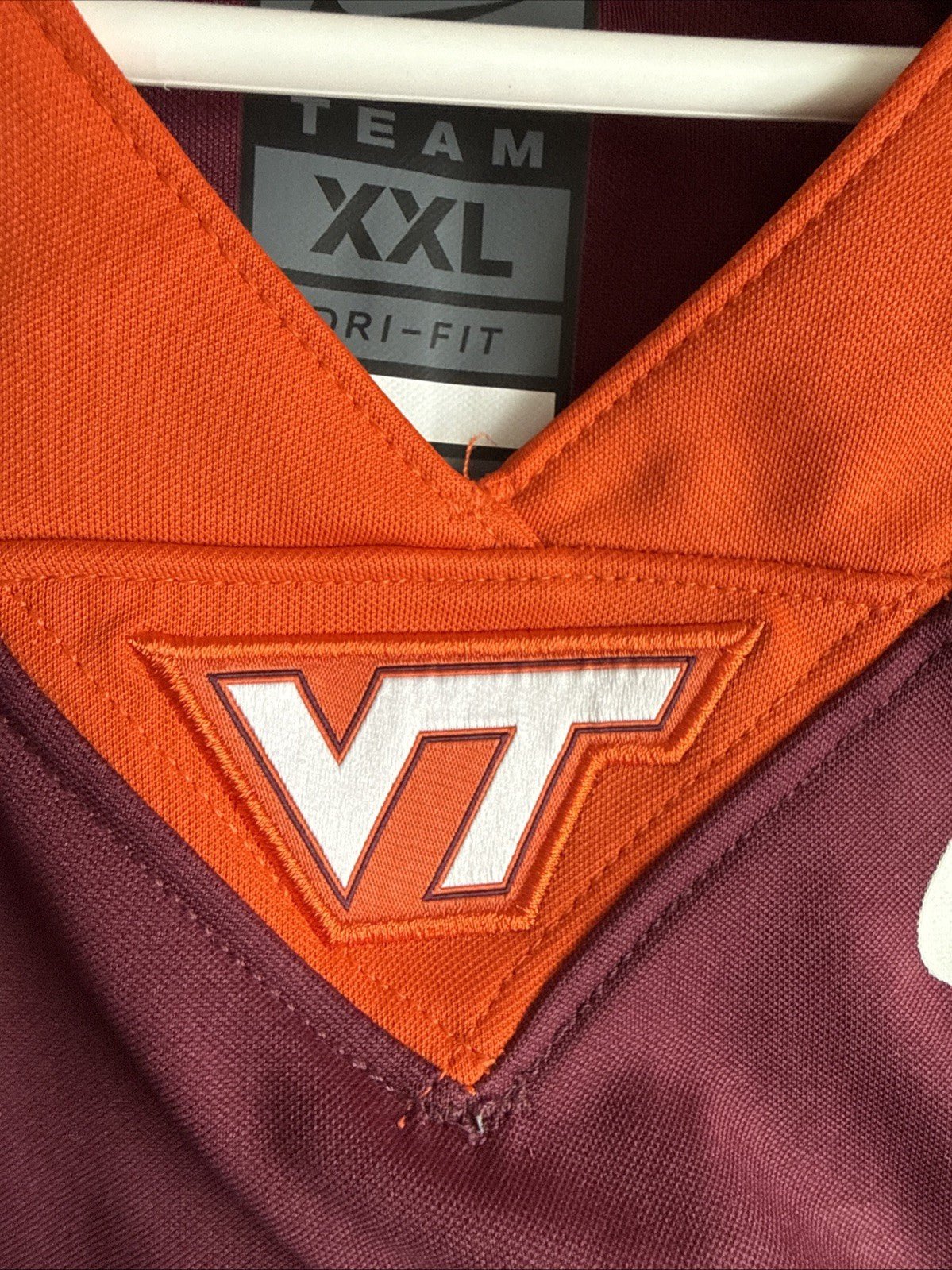 Men’s Nike Chance Fitzgerald 4 Virginia Tech Hokies NCAA Jersey Sz 2XL - RARE - Kyle’s Football Cards