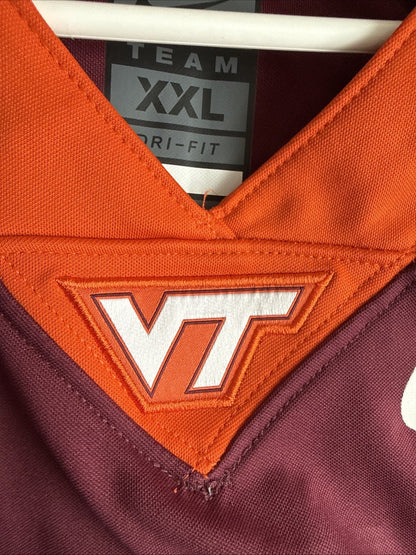 Men’s Nike Chance Fitzgerald 4 Virginia Tech Hokies NCAA Jersey Sz 2XL - RARE - Kyle’s Football Cards