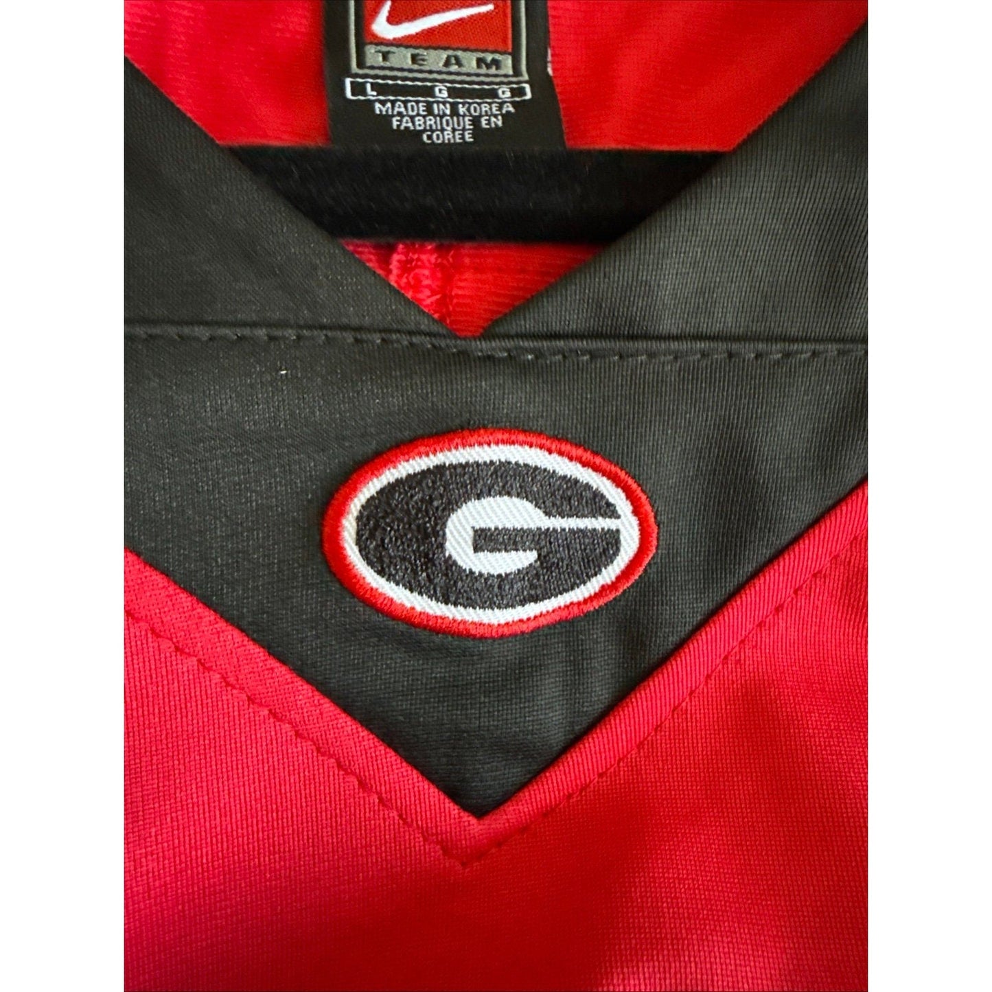 Men’s Nike Chaz Chambliss 32 Georgia Bulldogs Stitched Jersey Sz L - Red RARE - Kyle’s Football Cards