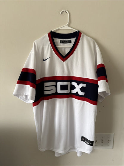 Men’s Nike Chicago White Sox Home Team Retro MLB Jersey Sz XL - White RARE - Kyle’s Football Cards
