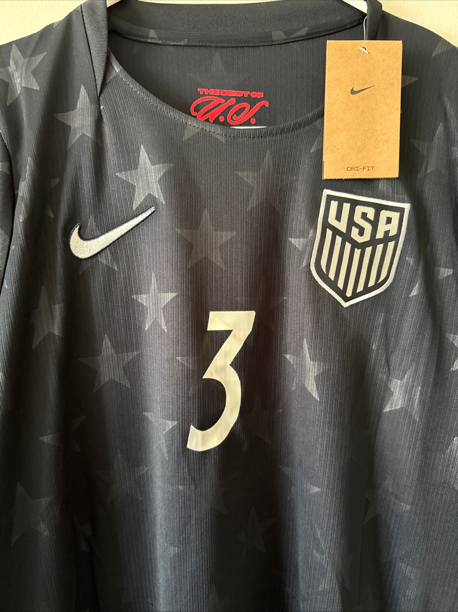 MEN’S NIKE CHRIS RICHARDS 3 USMNT 26/27 WORLD CUP AWAY JERSEY SZ L - RARE - Kyle’s Football Cards