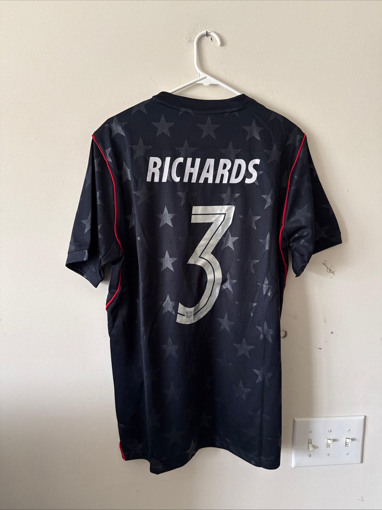 MEN’S NIKE CHRIS RICHARDS 3 USMNT 26/27 WORLD CUP AWAY JERSEY SZ L - RARE - Kyle’s Football Cards