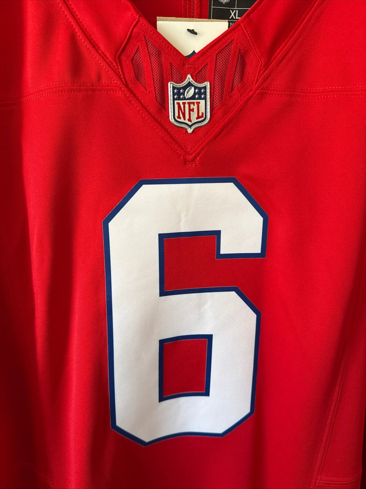 Men's Nike Christian Gonzalez #6 NE Patriots Vapor Lmtd Jersey Sz XL - NWT RARE - Kyle’s Football Cards