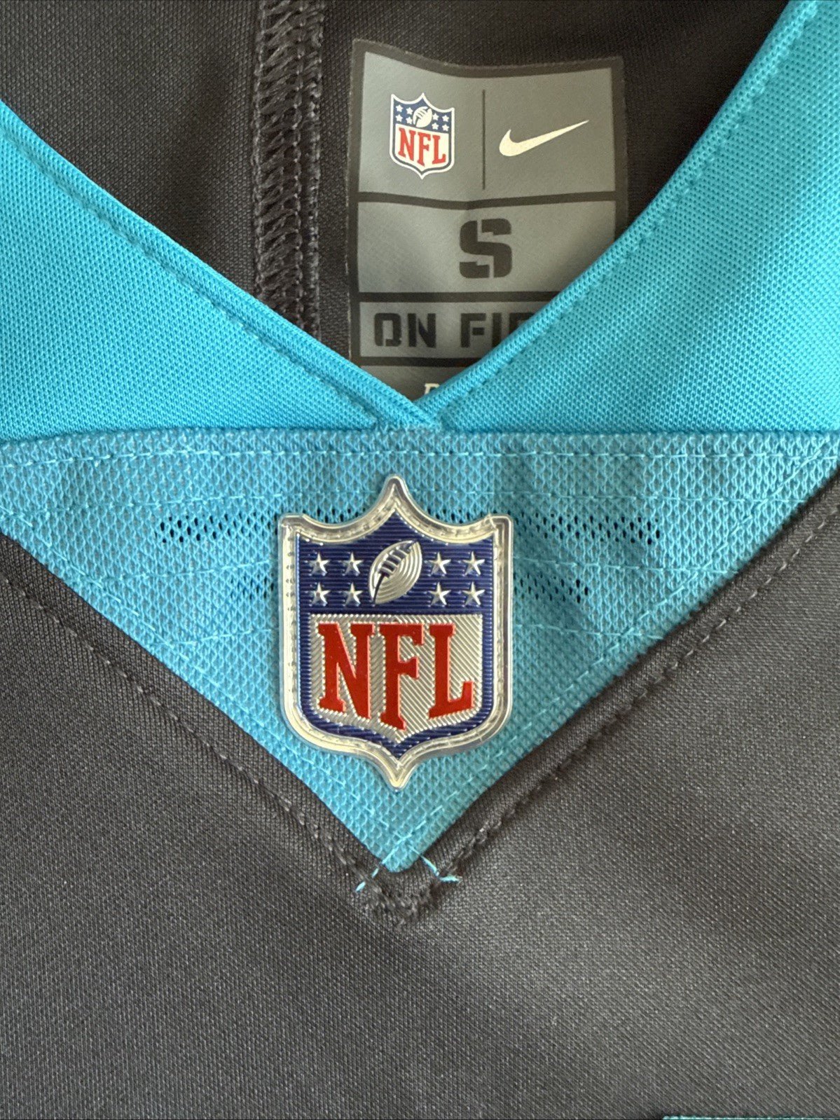 Men’s Nike CHRISTIAN MCCAFFREY 22 Carolina Panthers Vapor Lmtd Jersey Sz S - Kyle’s Football Cards