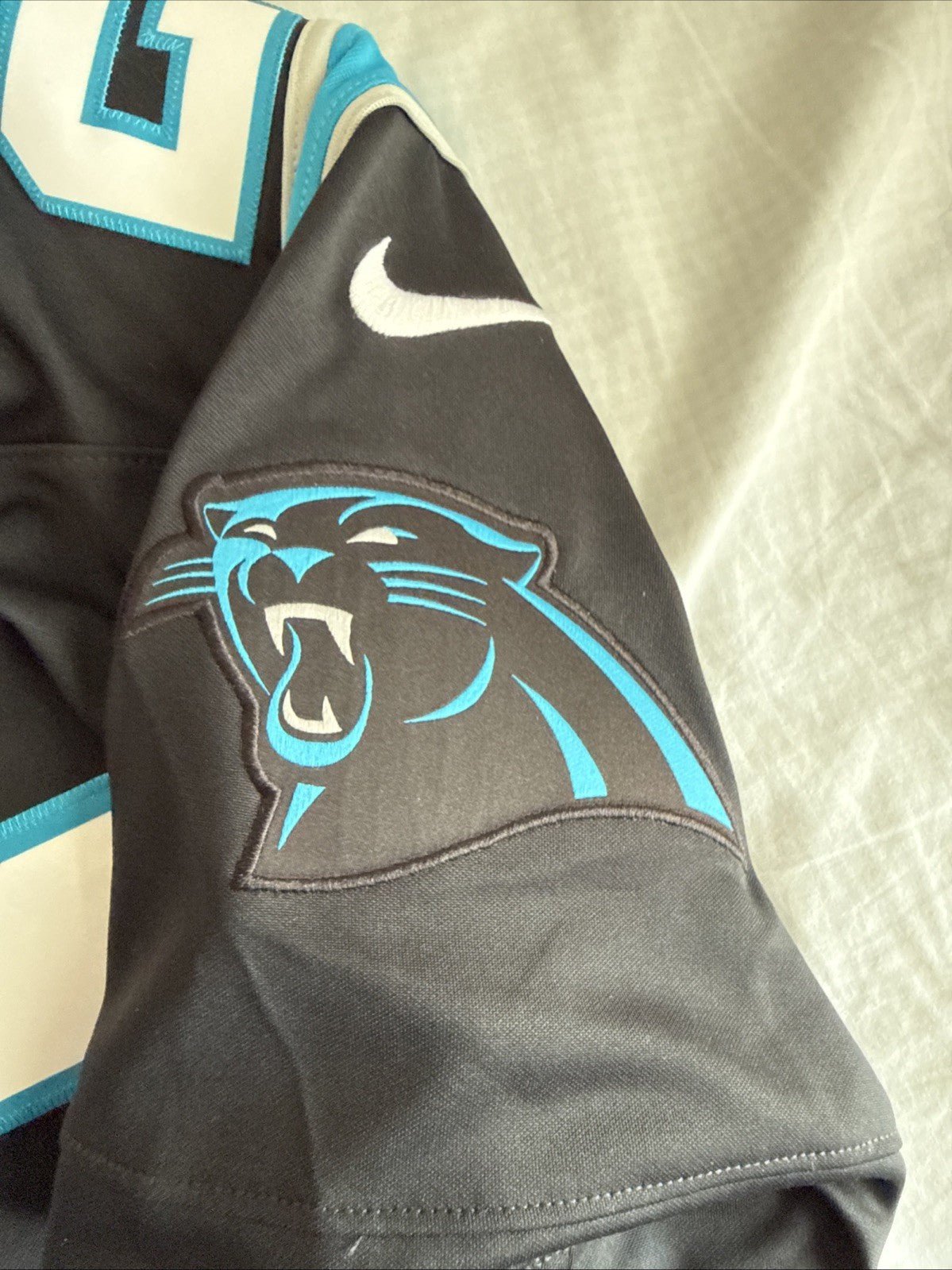 Men’s Nike CHRISTIAN MCCAFFREY 22 Carolina Panthers Vapor Lmtd Jersey Sz S RARE - Kyle’s Football Cards