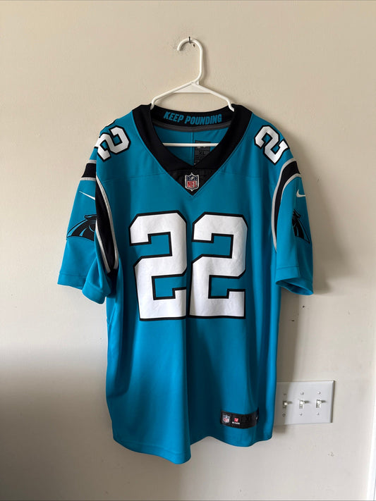 Men’s Nike Christian McCaffrey 22 Carolina Panthers Vapor Lmtd Jersey Sz XL - Kyle’s Football Cards