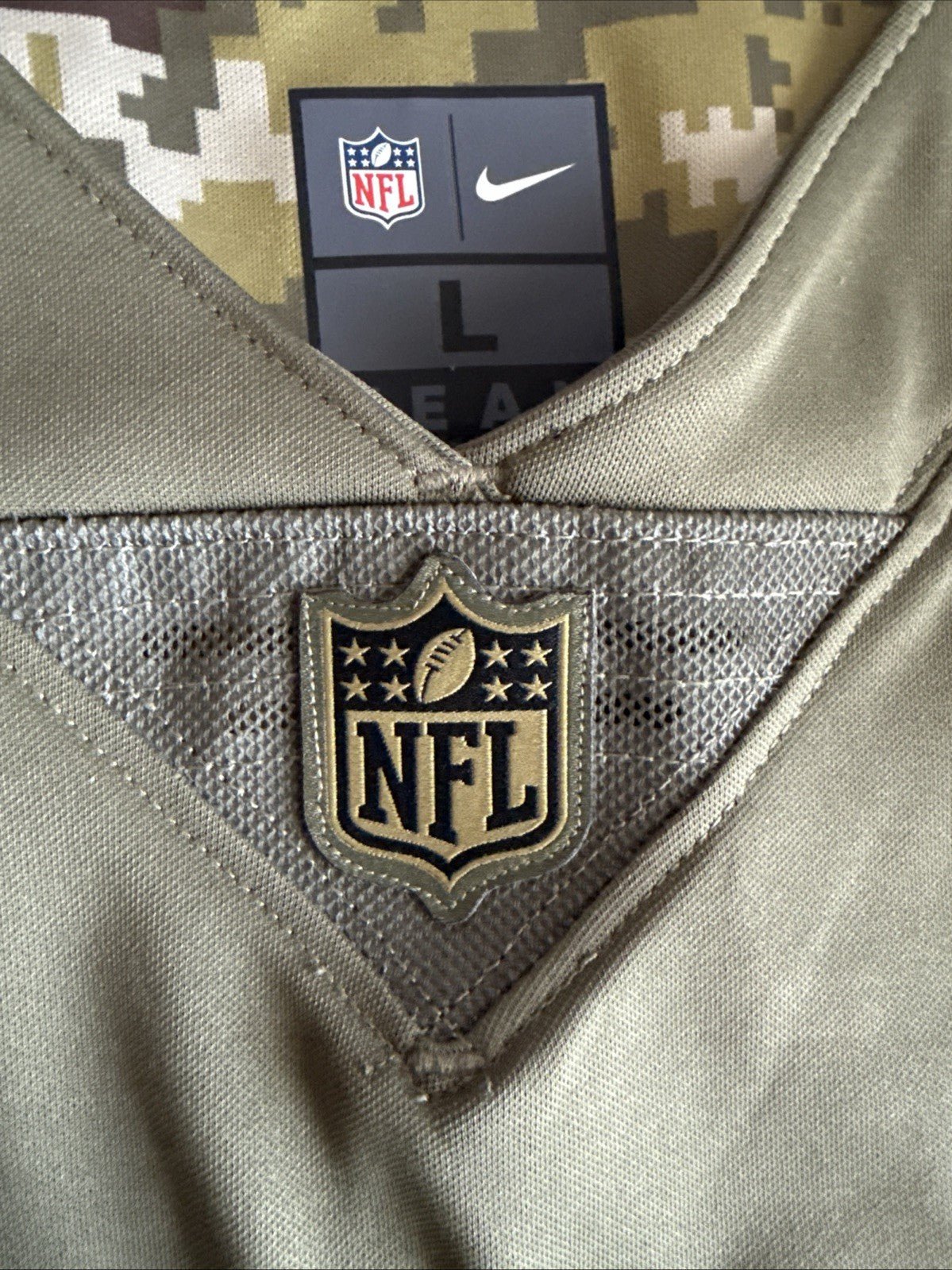 Men’s Nike Christian McCaffrey #22 Panthers Salute To Service Lmtd Jersey Sz L - Kyle’s Football Cards