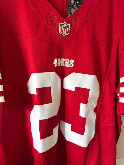Men’s Nike Christian McCaffrey 23 SF 49ers Vapor Lmtd NFL Jersey Sz XL - RARE - Kyle’s Football Cards