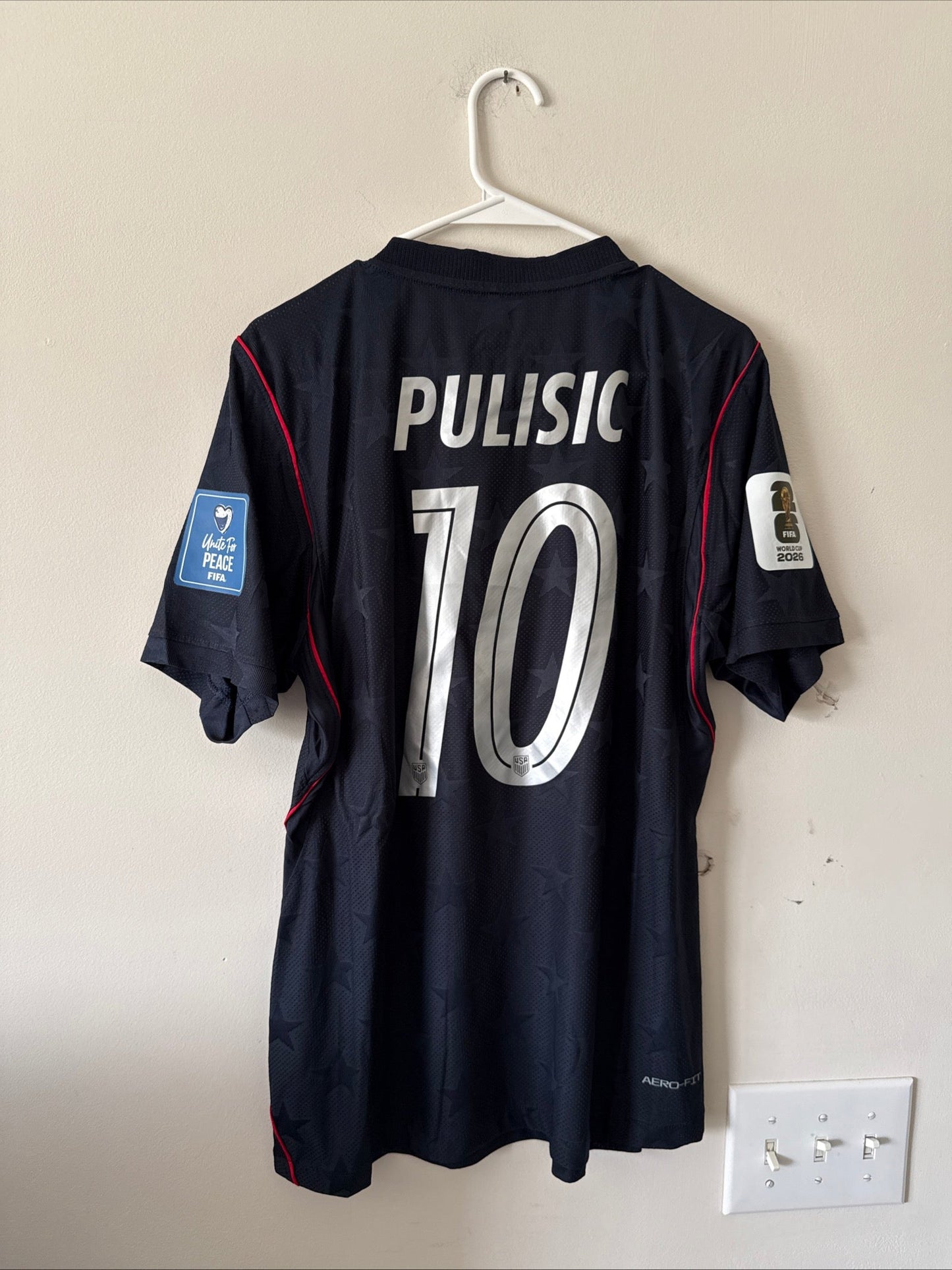 Men’s Nike Christian Pulisic 10 Team USA 2026 Away Aero-Fit Jersey Sz L - NWT RARE - Kyle’s Football Cards