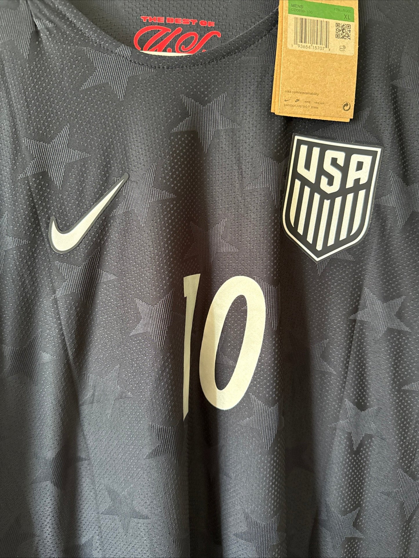 Men’s Nike Christian Pulisic 10 Team USA 2026 Long Sleeve Away Jersey Sz XL NWT - Kyle’s Football Cards
