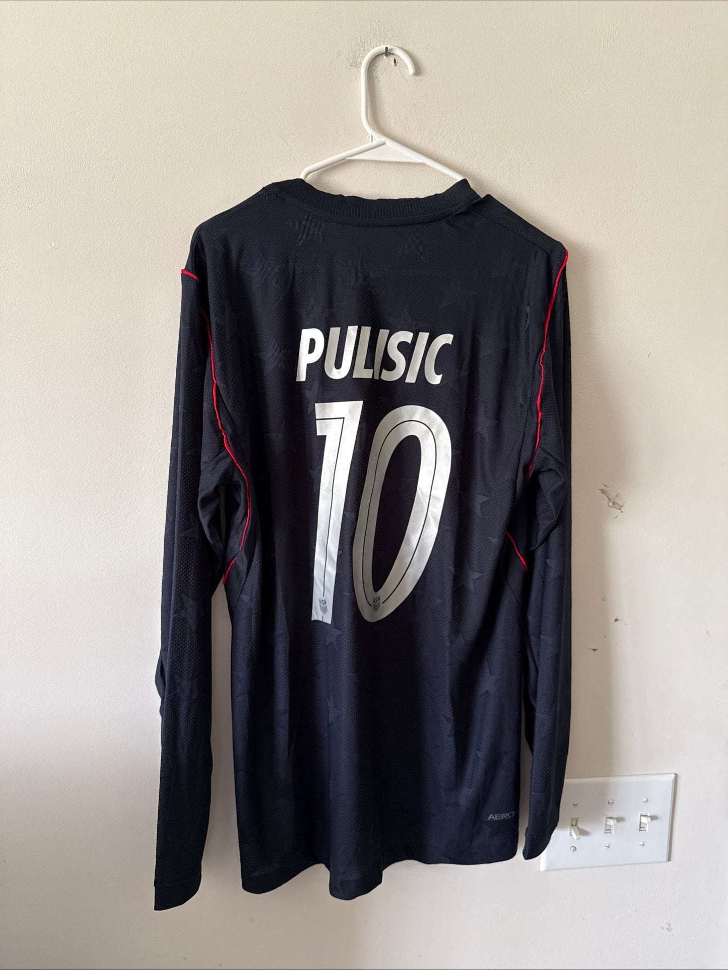 Men’s Nike Christian Pulisic 10 Team USA 2026 Long Sleeve Away Jersey Sz XL NWT - Kyle’s Football Cards