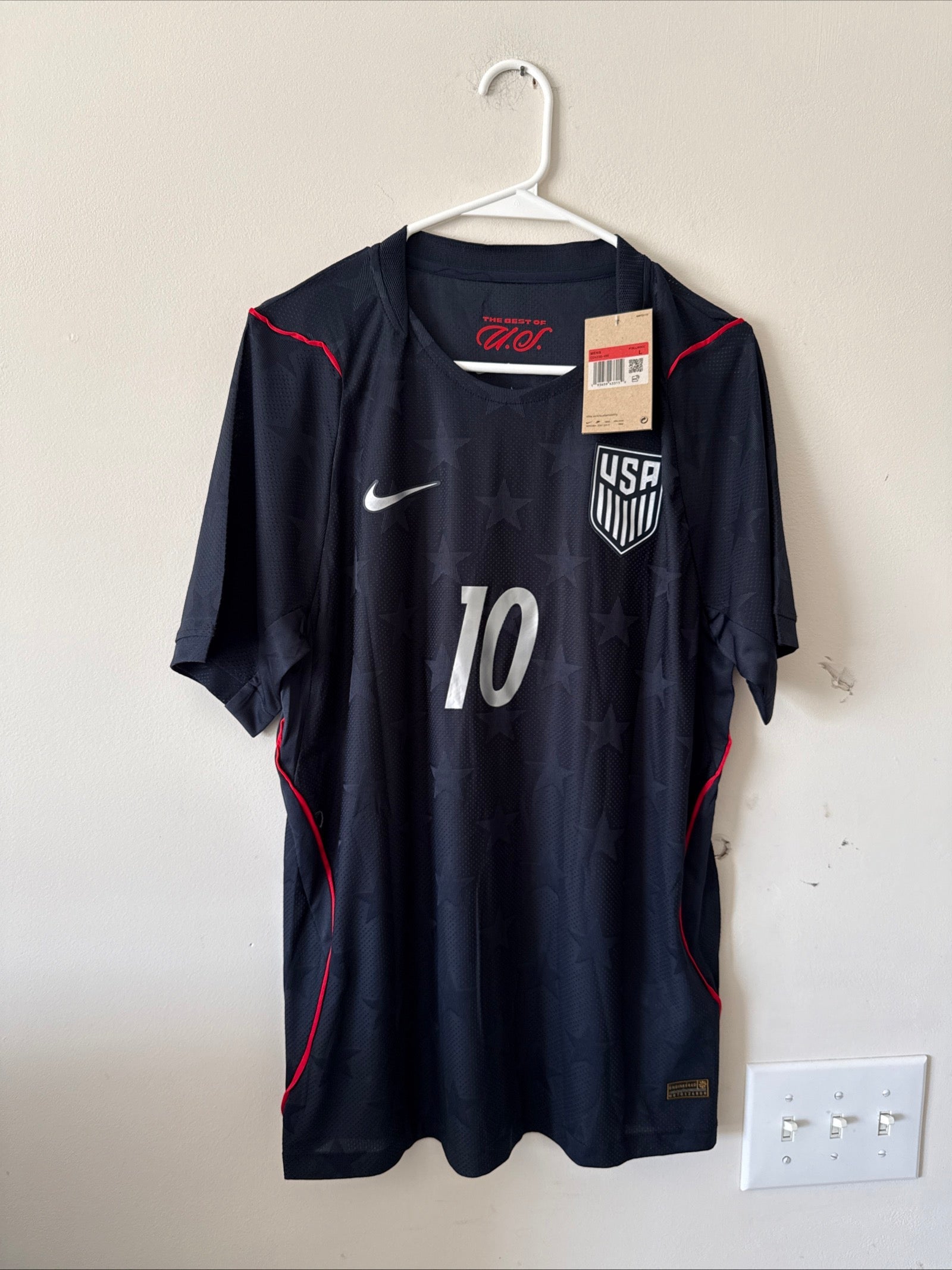 Men’s Nike Christian Pulisic 10 USMNT 2026 Away Authentic Jersey Sz L NWT RARE - Kyle’s Football Cards