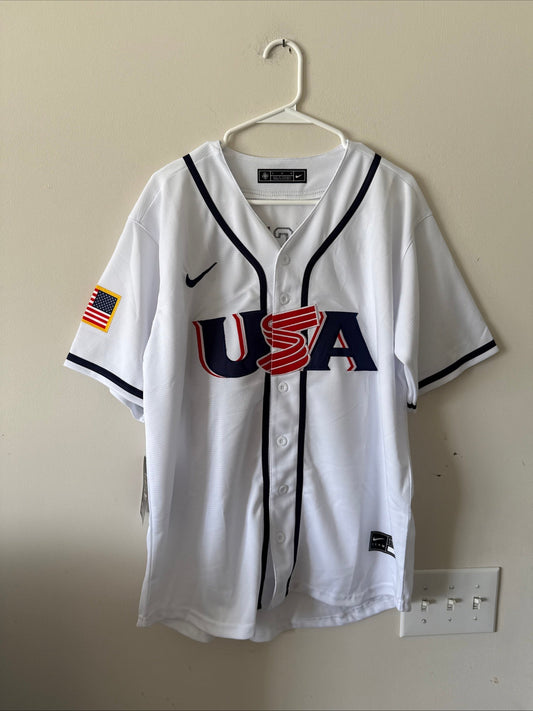 Men’s Nike Clayton Kershaw 22 Team USA World Baseball Classic Jersey Sz L RARE - Kyle’s Football Cards