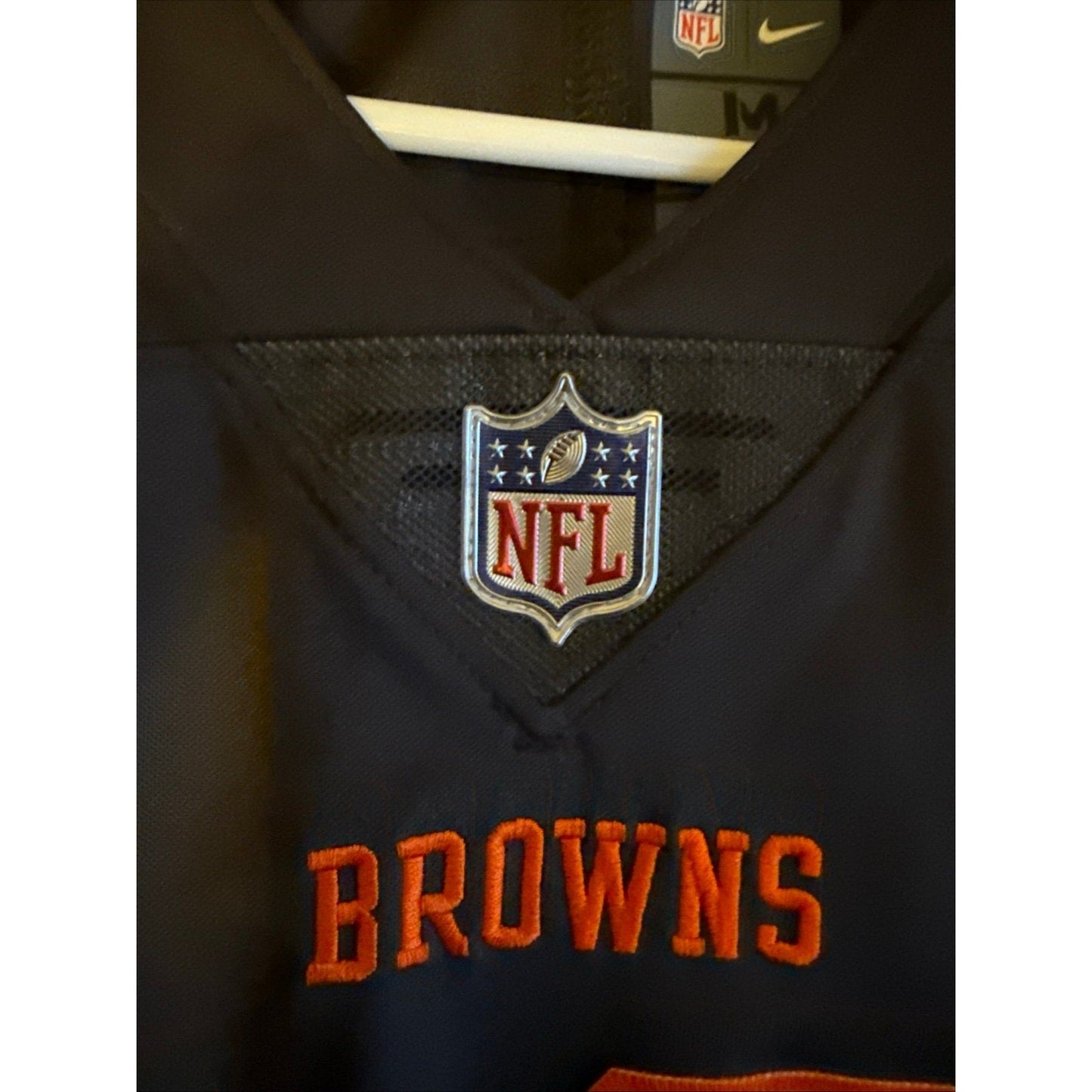 Men’s Nike Cleveland Browns Odell Beckham Jr. 13 Vapor Color Rush Jersey Sz M - Kyle’s Football Cards