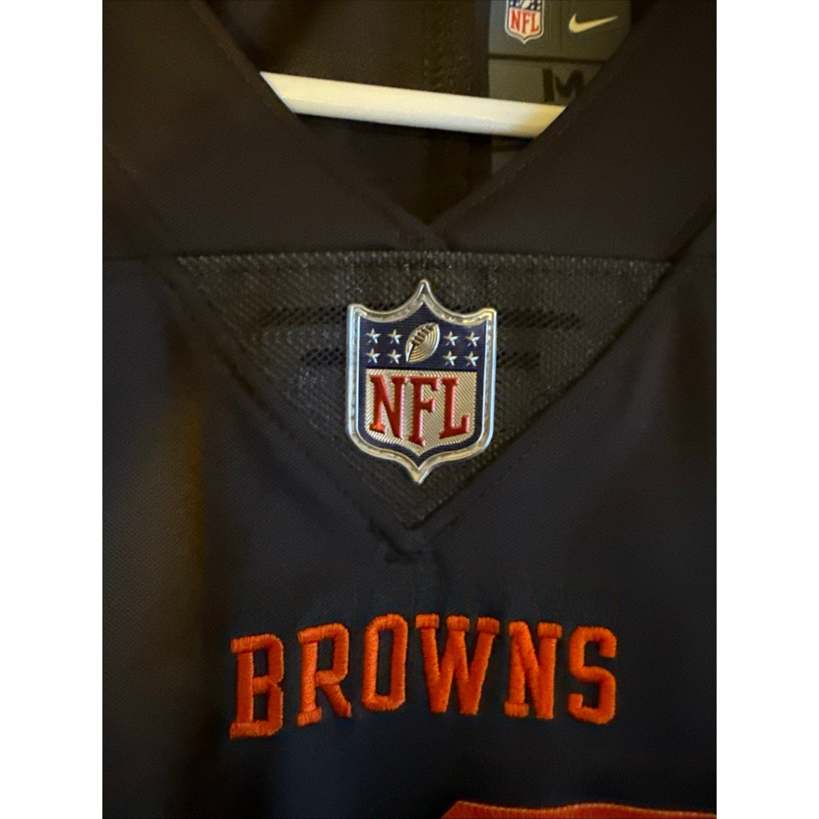 Men’s Nike Cleveland Browns Odell Beckham Jr. 13 Vapor Color Rush Jersey Sz M - Kyle’s Football Cards