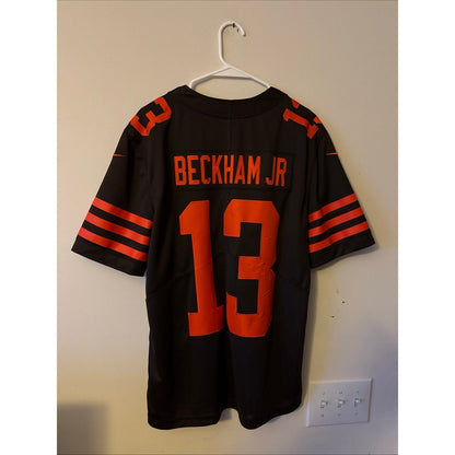 Men’s Nike Cleveland Browns Odell Beckham Jr. 13 Vapor Color Rush Jersey Sz M - Kyle’s Football Cards