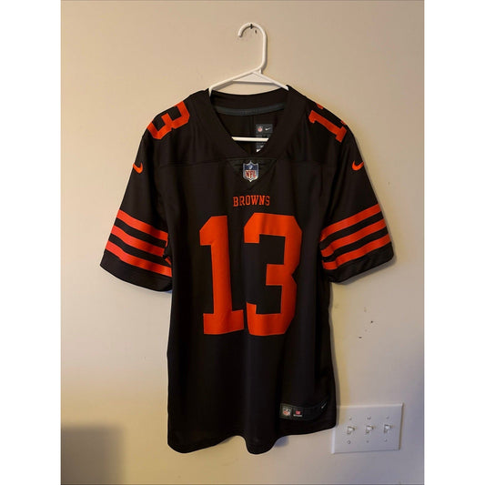 Men’s Nike Cleveland Browns Odell Beckham Jr. 13 Vapor Color Rush Jersey Sz M - Kyle’s Football Cards
