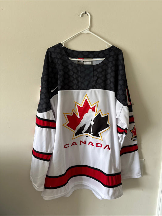 Men's Nike Connor Bedard 16 Team Canada IIHF World Junior Champ Jersey Sz L - RARE - Kyle’s Football Cards