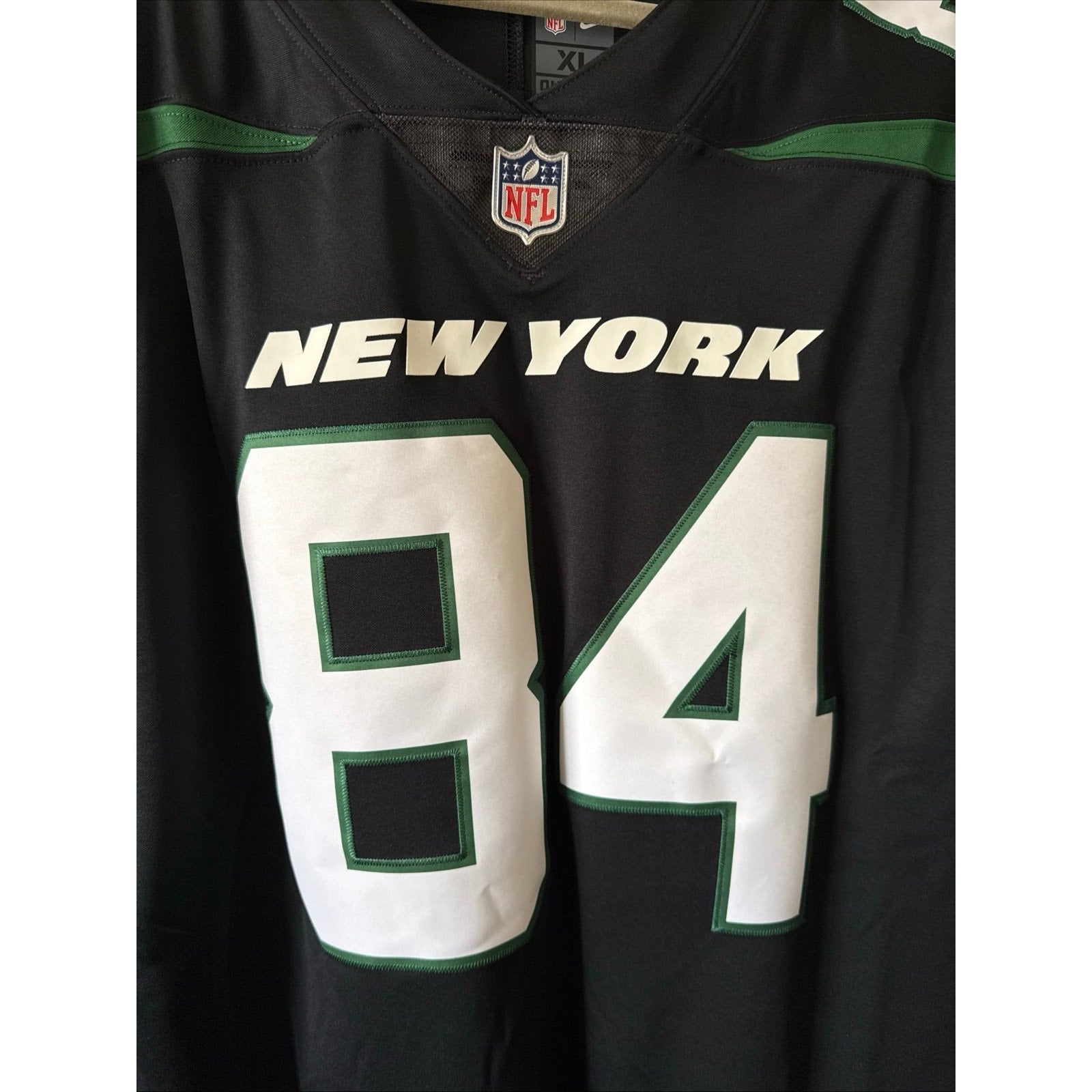 Men’s Nike Corey Davis 84 New York Jets Vapor Lmtd NFL Jersey Sz XL - Black - Kyle’s Football Cards