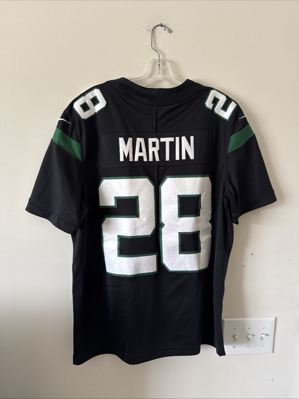 Men's Nike Curtis Martin 28 New York Jets Vapor Limited Jersey Sz L Black RARE - Kyle’s Football Cards