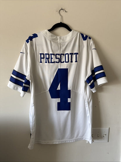 Men’s Nike Dak Prescott 4 Dallas Cowboys VAPOR LIMITED NFL Jersey Sz XL - White - Kyle’s Football Cards