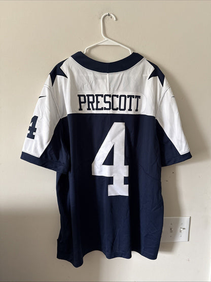 Mens Nike Dak Prescott 4 Dallas Cowboys VAPOR LMTD Throwback NFL Jersey Sz 2XL - Kyle’s Football Cards
