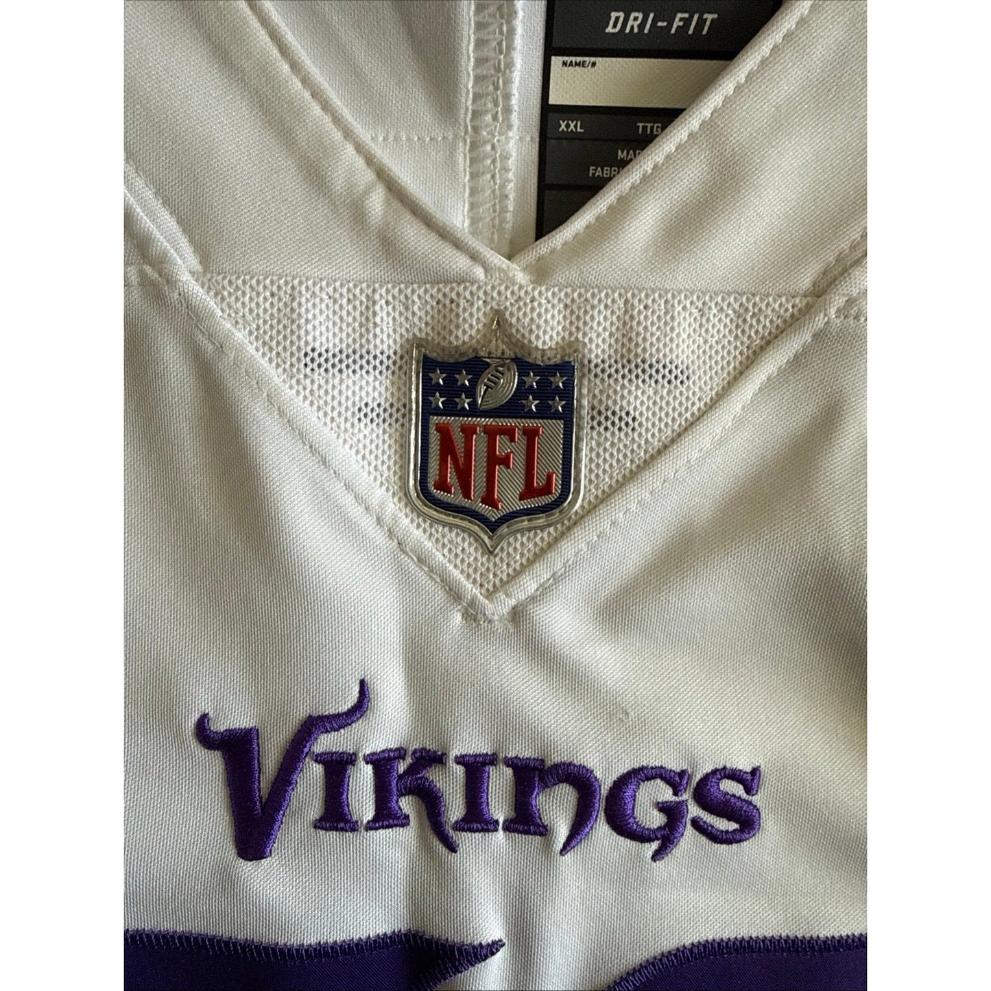 Men’s Nike DALVIN COOK 33 MINNESOTA VIKINGS Vapor Limited Jersey Sz 2XL White - Kyle’s Football Cards