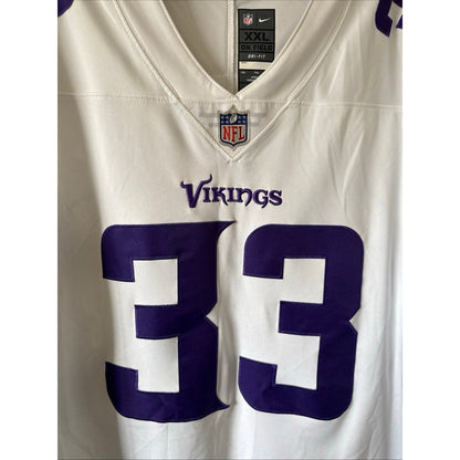 Men’s Nike DALVIN COOK 33 MINNESOTA VIKINGS Vapor Limited Jersey Sz 2XL White - Kyle’s Football Cards