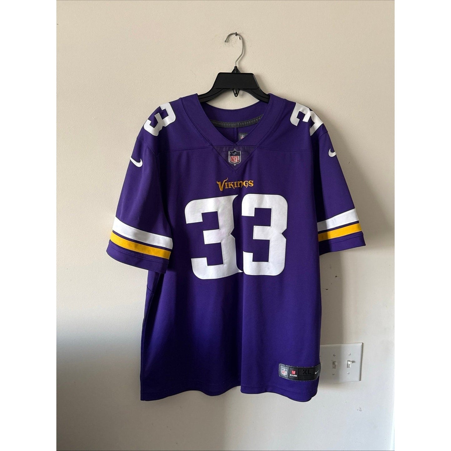 Men’s Nike DALVIN COOK 33 MINNESOTA VIKINGS Vapor Limited Jersey Sz XL - Purple - Kyle’s Football Cards