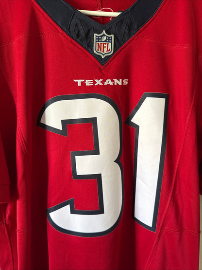 Men's Nike Dameon Pierce 31 Houston Texans Vapor Lmtd NFL Jersey Sz M Red RARE - Kyle’s Football Cards