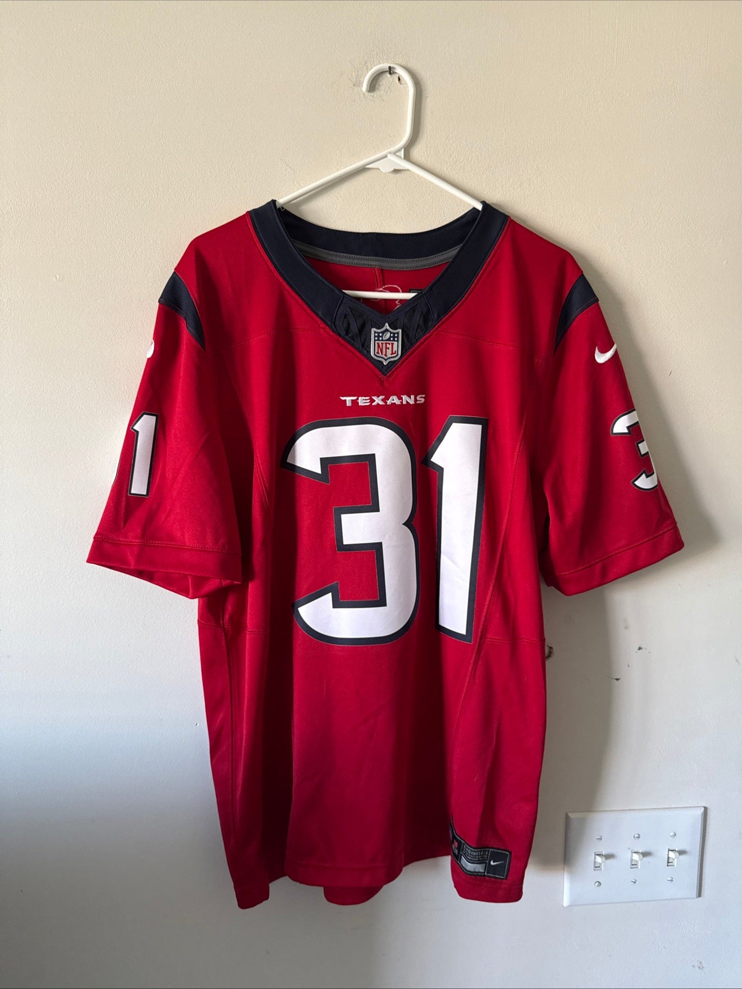Men's Nike Dameon Pierce 31 Houston Texans Vapor Lmtd NFL Jersey Sz M Red RARE - Kyle’s Football Cards