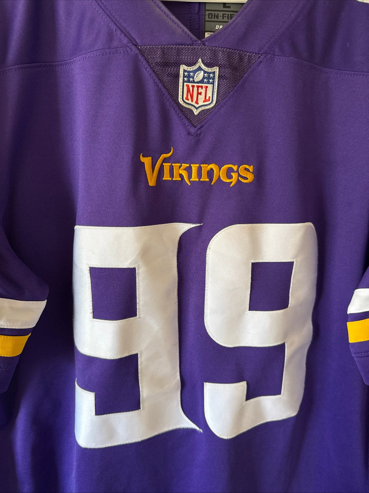 Men's Nike Danielle Hunter #99 Minnesota Vikings Vapor Lmtd Jersey Sz L - RARE - Kyle’s Football Cards