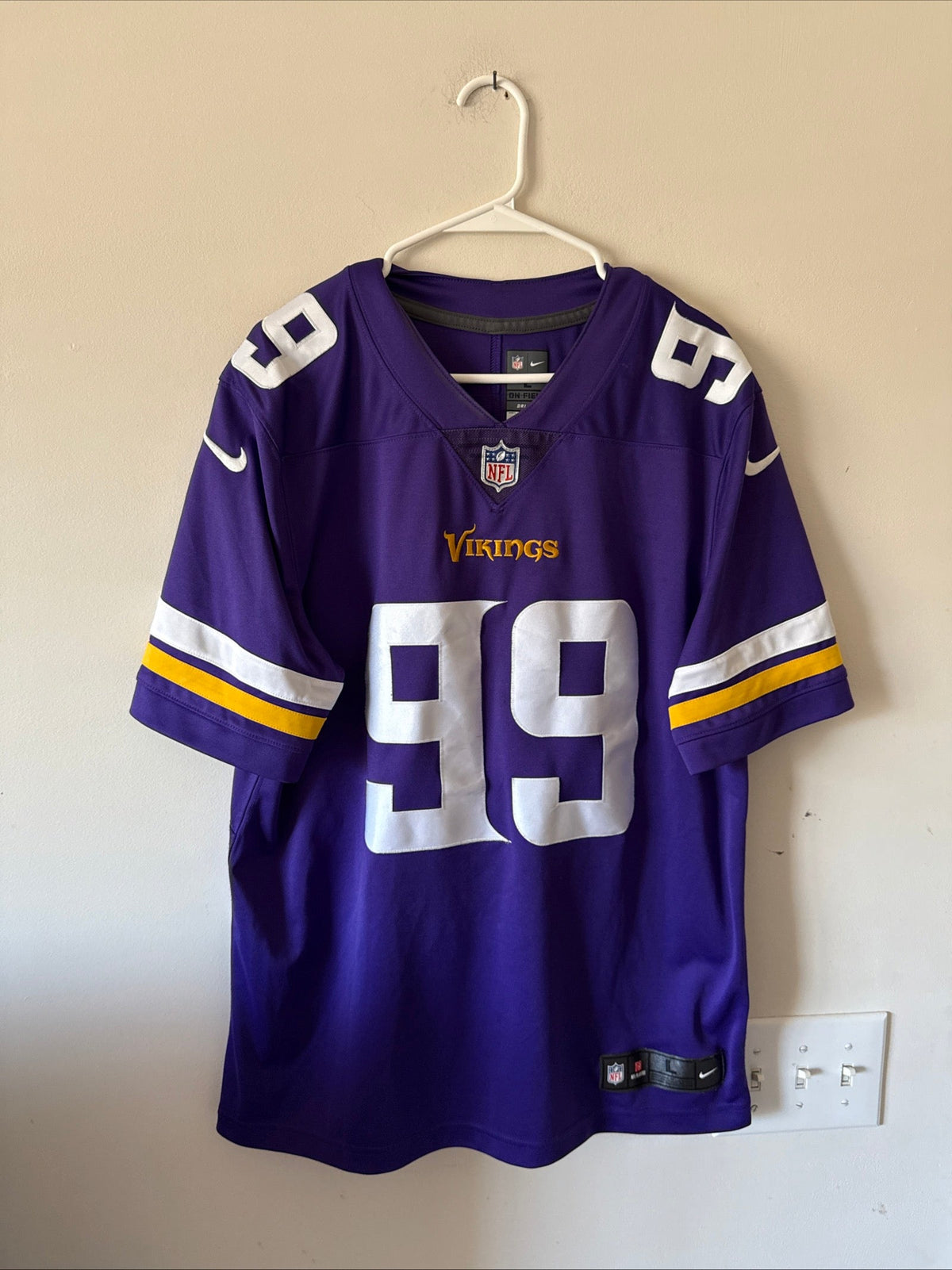 Men's Nike Danielle Hunter #99 Minnesota Vikings Vapor Lmtd Jersey Sz L - RARE - Kyle’s Football Cards