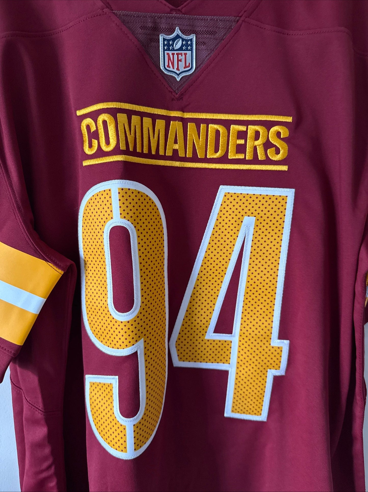 Men’s Nike Da'Ron Payne 94 Washington Commanders Vapor Lmtd Jersey Sz L - RARE - Kyle’s Football Cards