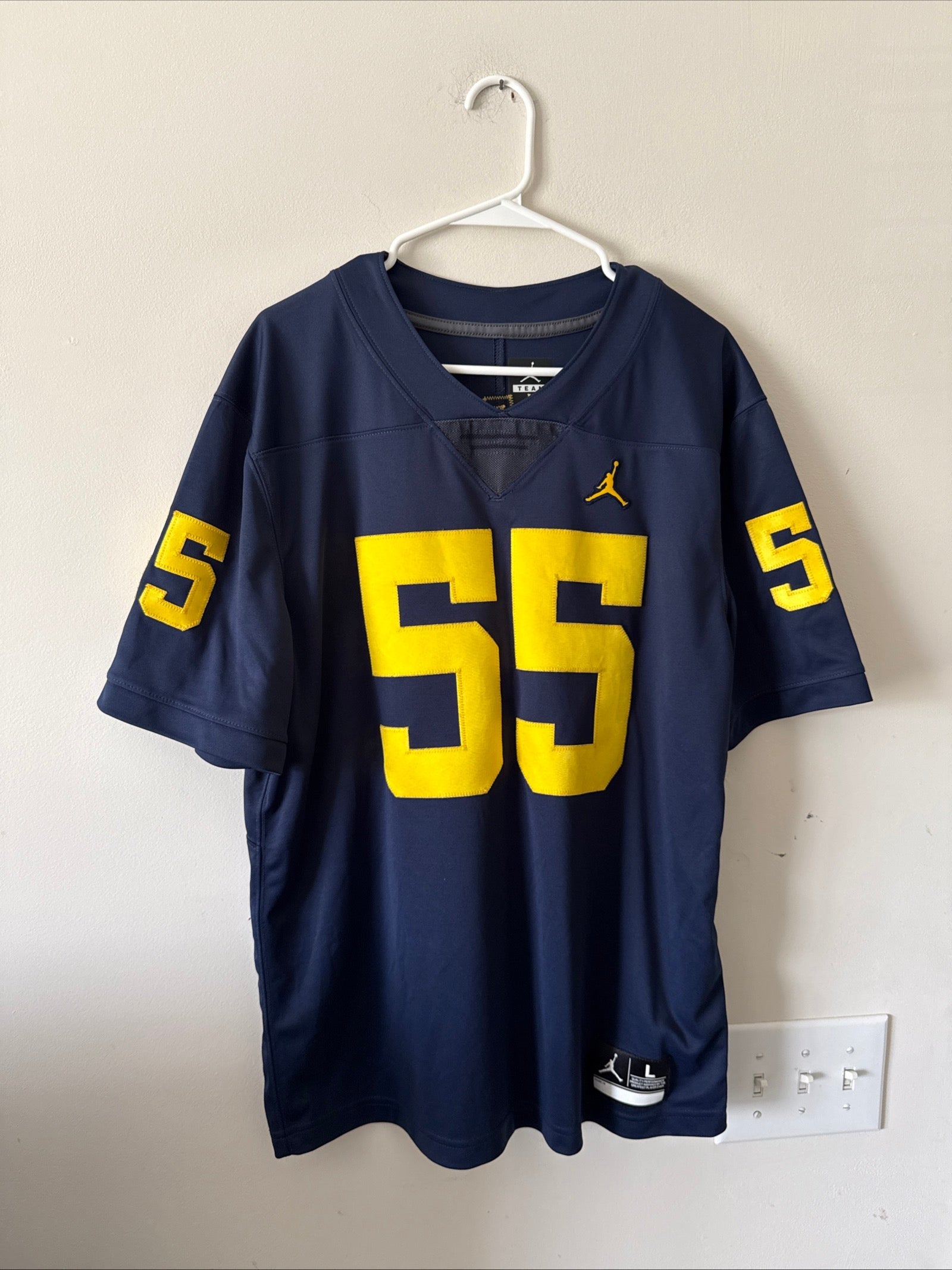 MEN'S NIKE DAVID OJABO 55 MICHIGAN WOLVERINES NCAA ALUMNI JERSEY SZ L - RARE - Kyle’s Football Cards