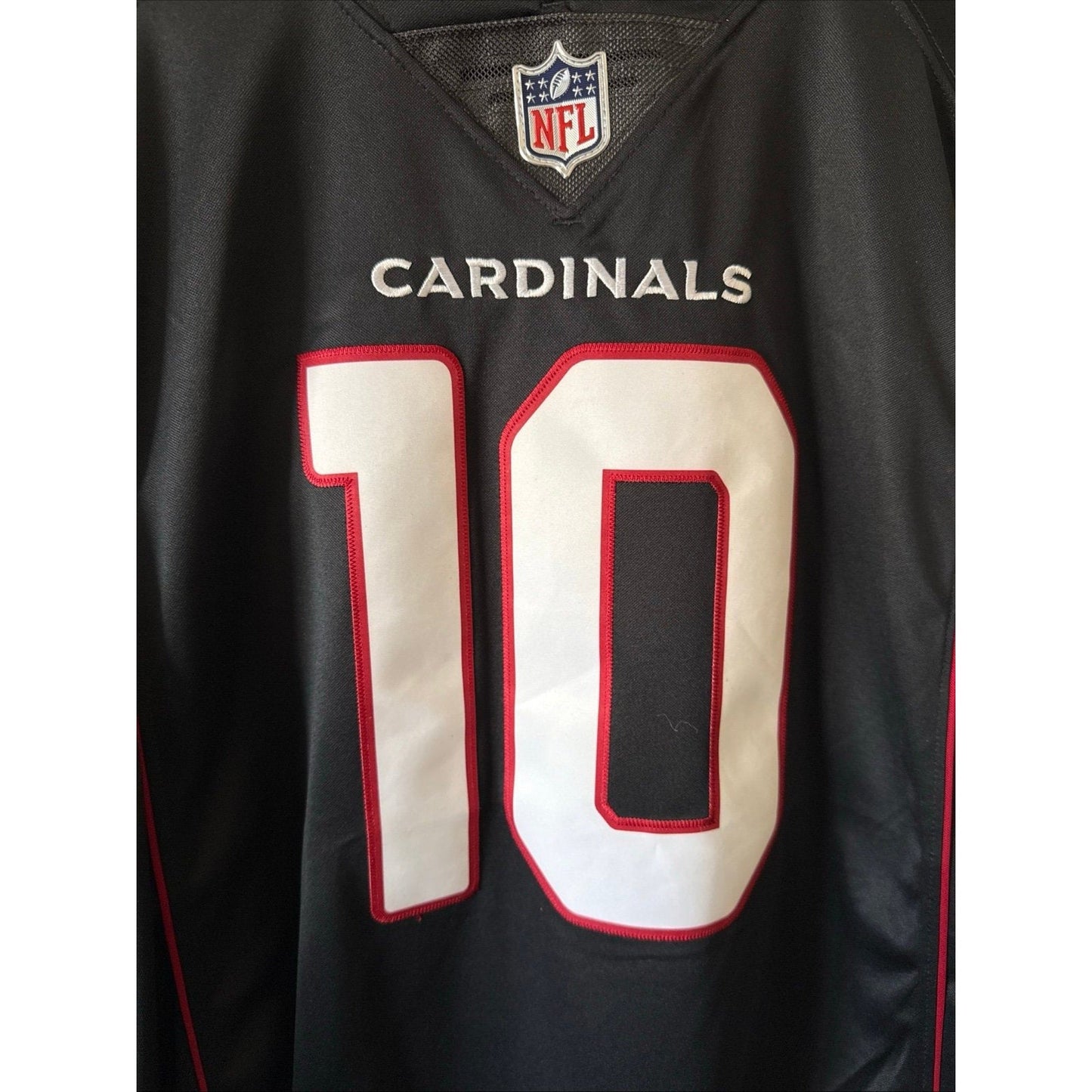 Men’s Nike DeAndre Hopkins 10 Arizona Cardinals Vapor Limited Jersey Sz L Black - Kyle’s Football Cards
