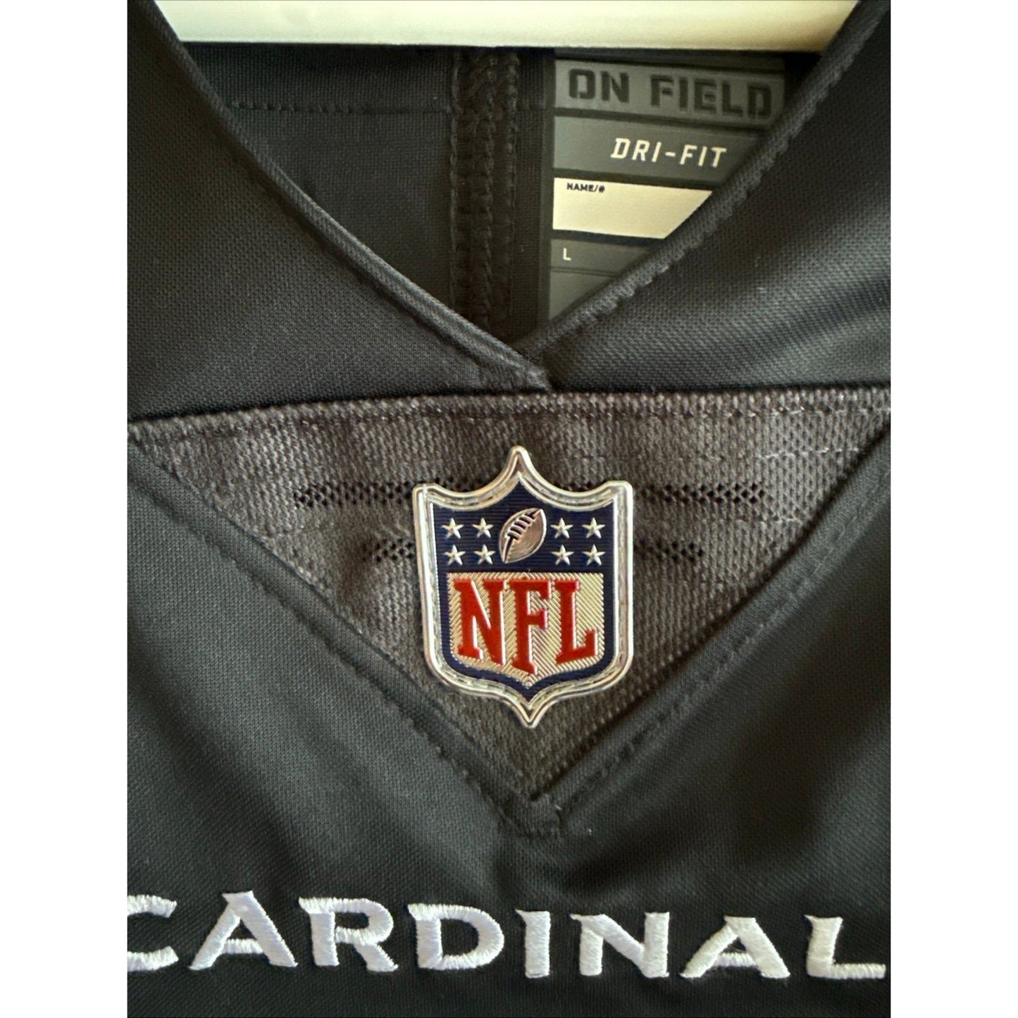 Men’s Nike DeAndre Hopkins 10 Arizona Cardinals Vapor Limited Jersey Sz L Black - Kyle’s Football Cards