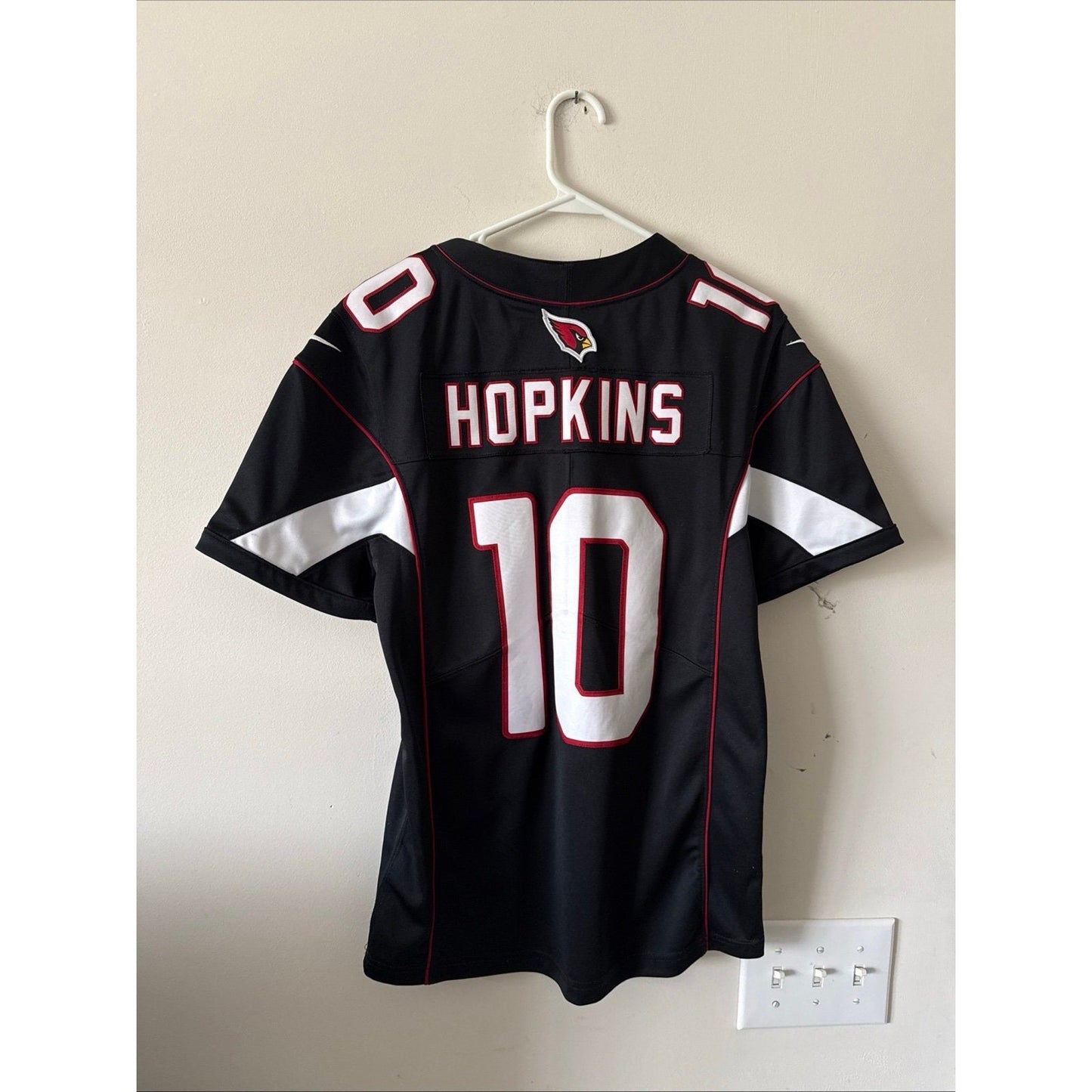 Men’s Nike DeAndre Hopkins 10 Arizona Cardinals Vapor Limited Jersey Sz S Black - Kyle’s Football Cards