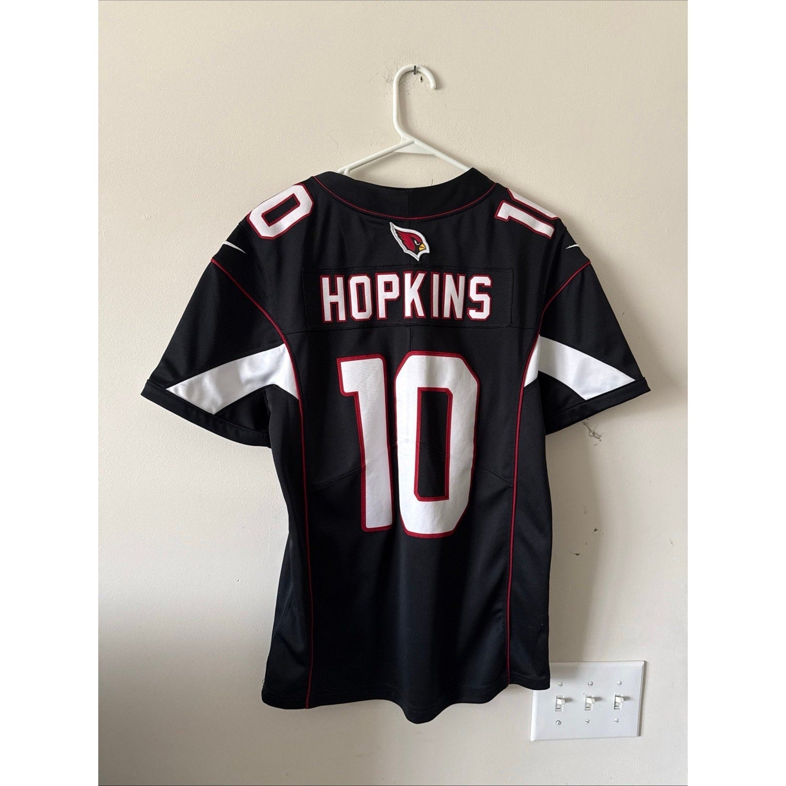 Men’s Nike DeAndre Hopkins 10 Arizona Cardinals Vapor Limited Jersey Sz S Black - Kyle’s Football Cards