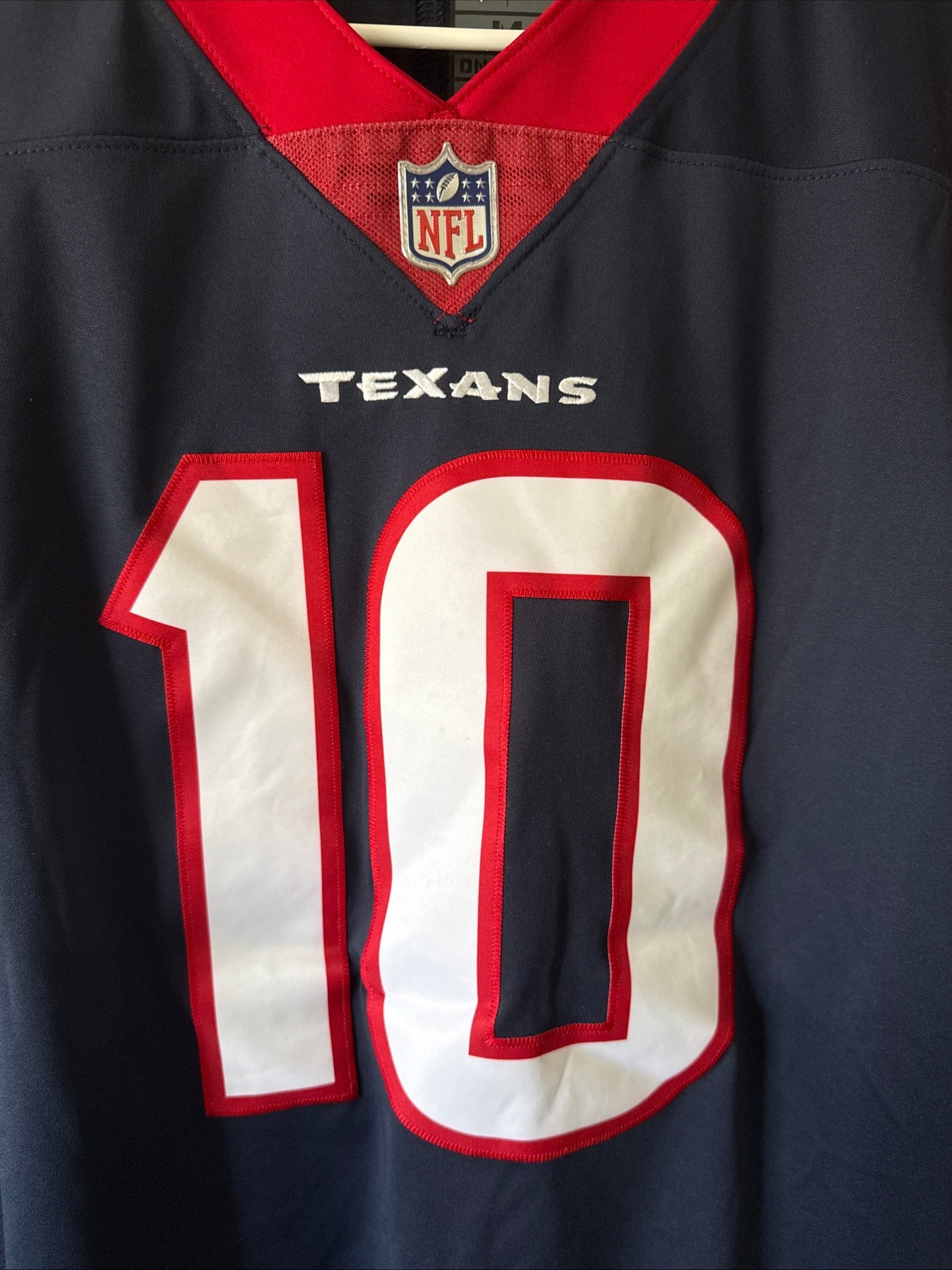 Men’s Nike DeAndre Hopkins 10 Houston Texans Vapor Limited Jersey Sz M - RARE - Kyle’s Football Cards
