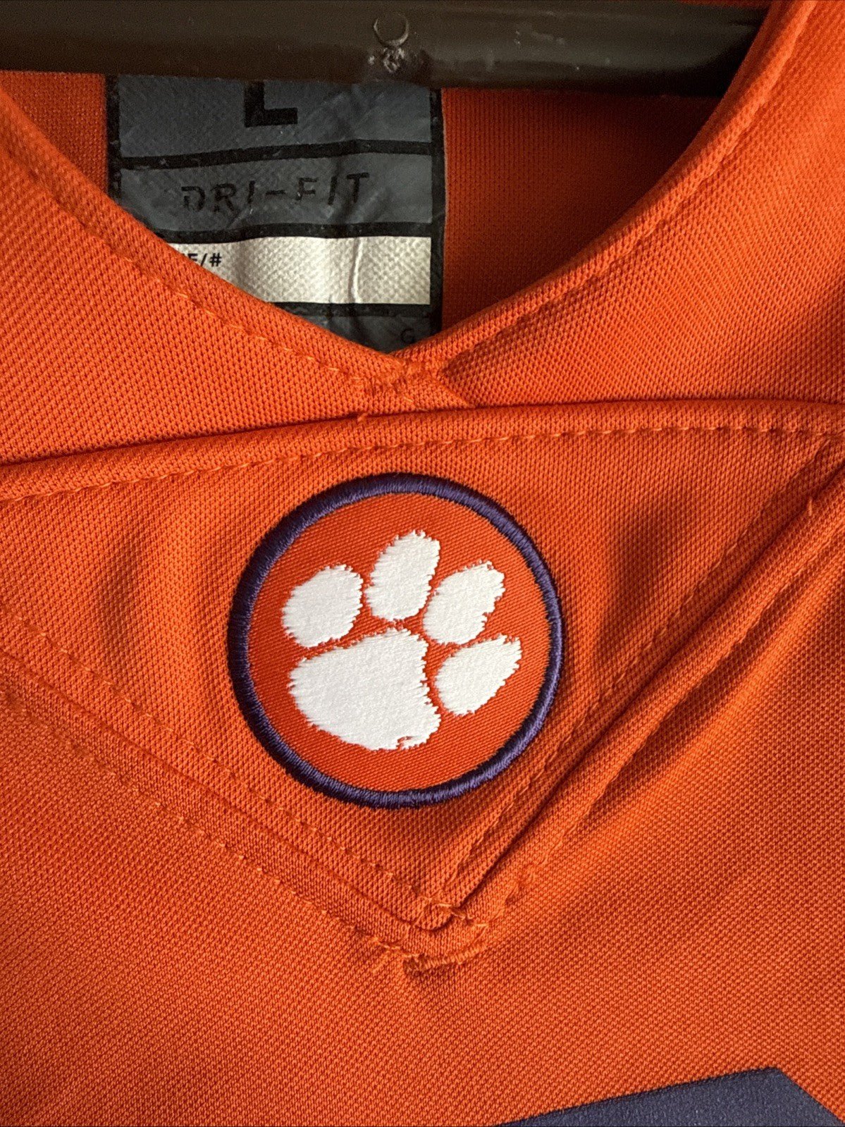 Men’s Nike DeAndre Hopkins 6 Clemson Tigers Football Jersey Sz L - Orange RARE - Kyle’s Football Cards