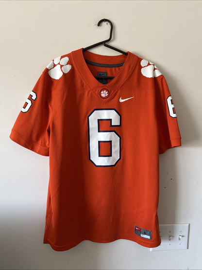 Men’s Nike DeAndre Hopkins 6 Clemson Tigers Football Jersey Sz L - Orange RARE - Kyle’s Football Cards