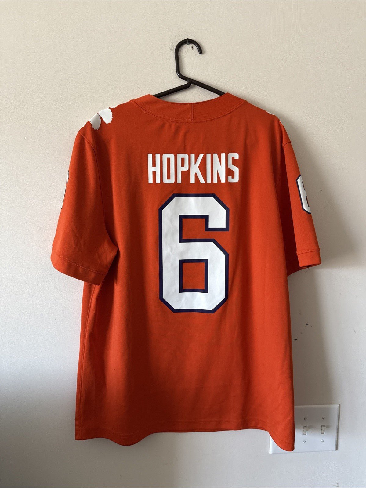Men’s Nike DeAndre Hopkins 6 Clemson Tigers Football Jersey Sz L - Orange RARE - Kyle’s Football Cards
