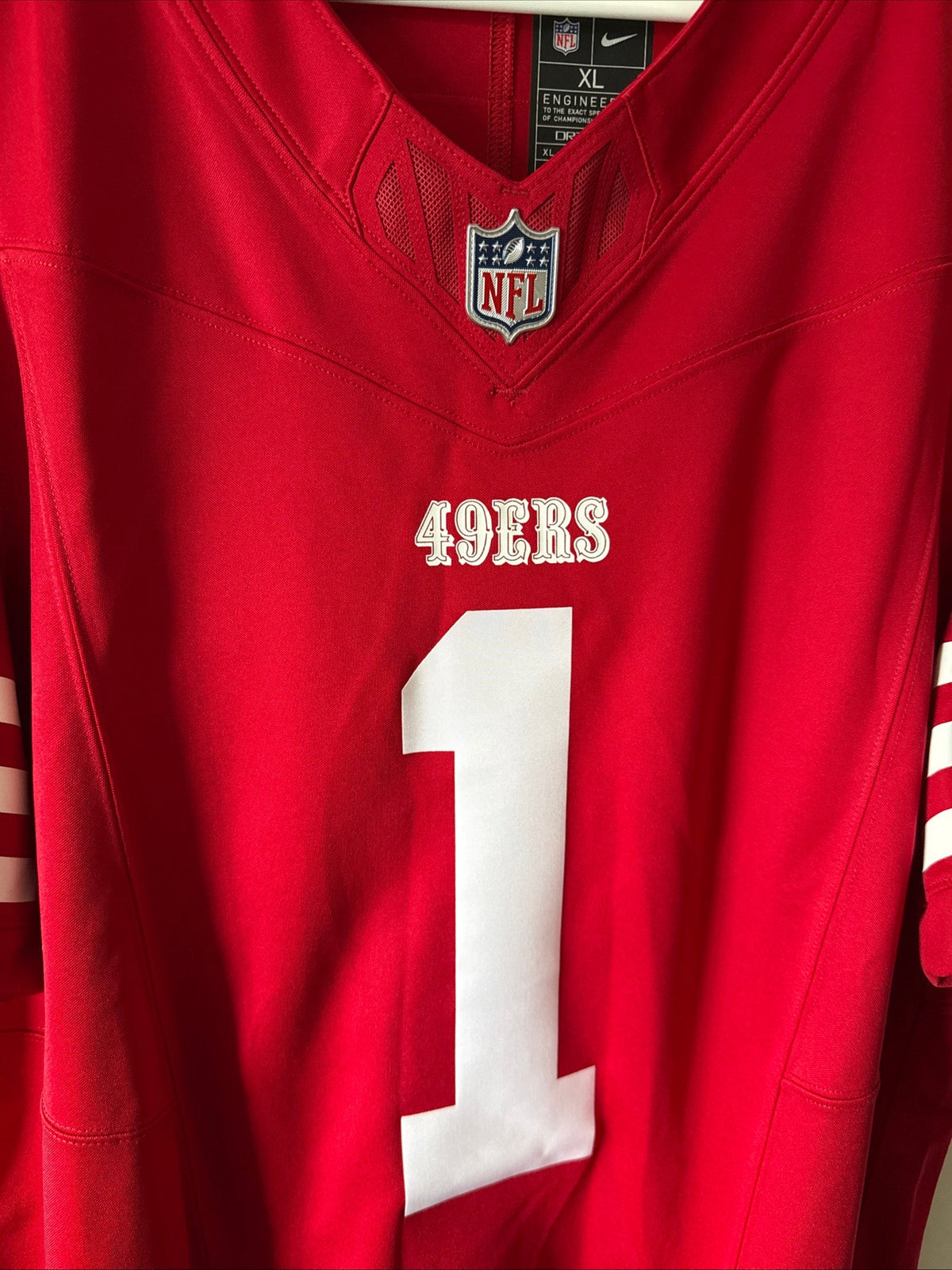 Men's Nike Deebo Samuel Sr 1 San Francisco 49ers Vapor Lmtd Jersey Sz XL - RARE - Kyle’s Football Cards